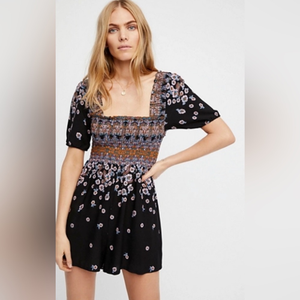 Free People Smocked Romper